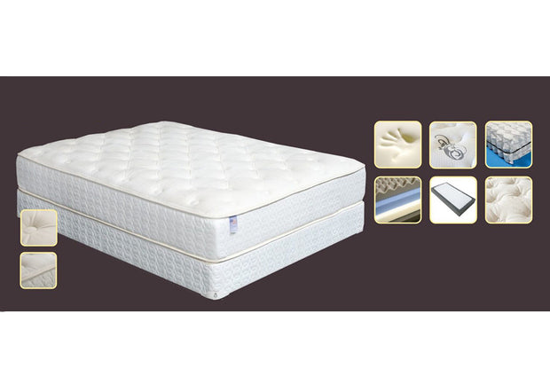 Plush 12″ California King Non-Flip Memory Foam Hybrid Mattress