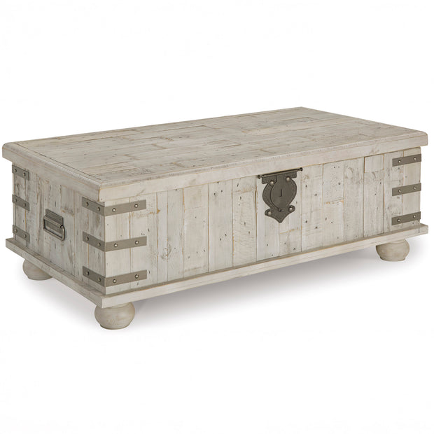 Reclaimed Whitewash Lift-top Coffee Table
