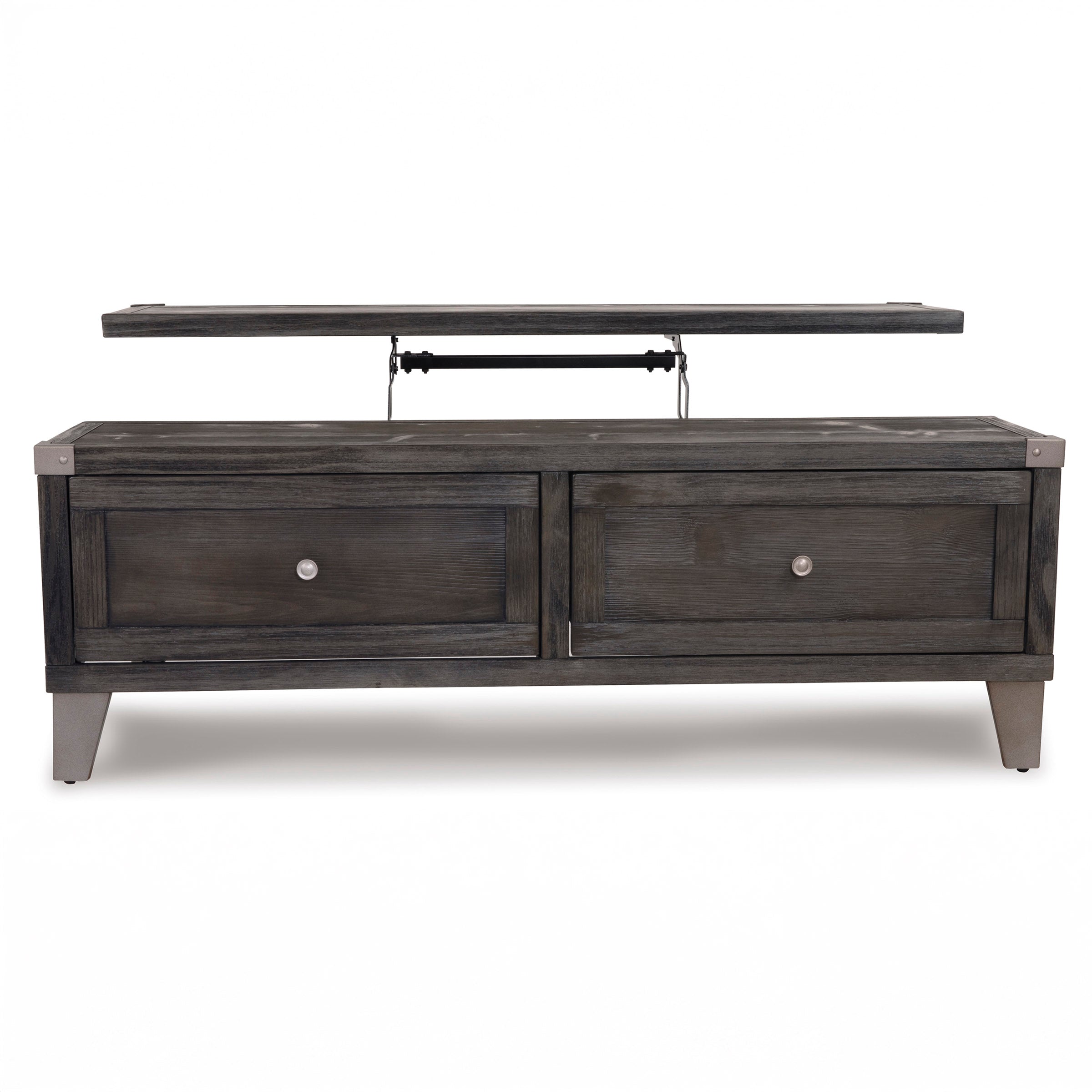 Contemporary Dark Gray Lift-Top Coffee Table