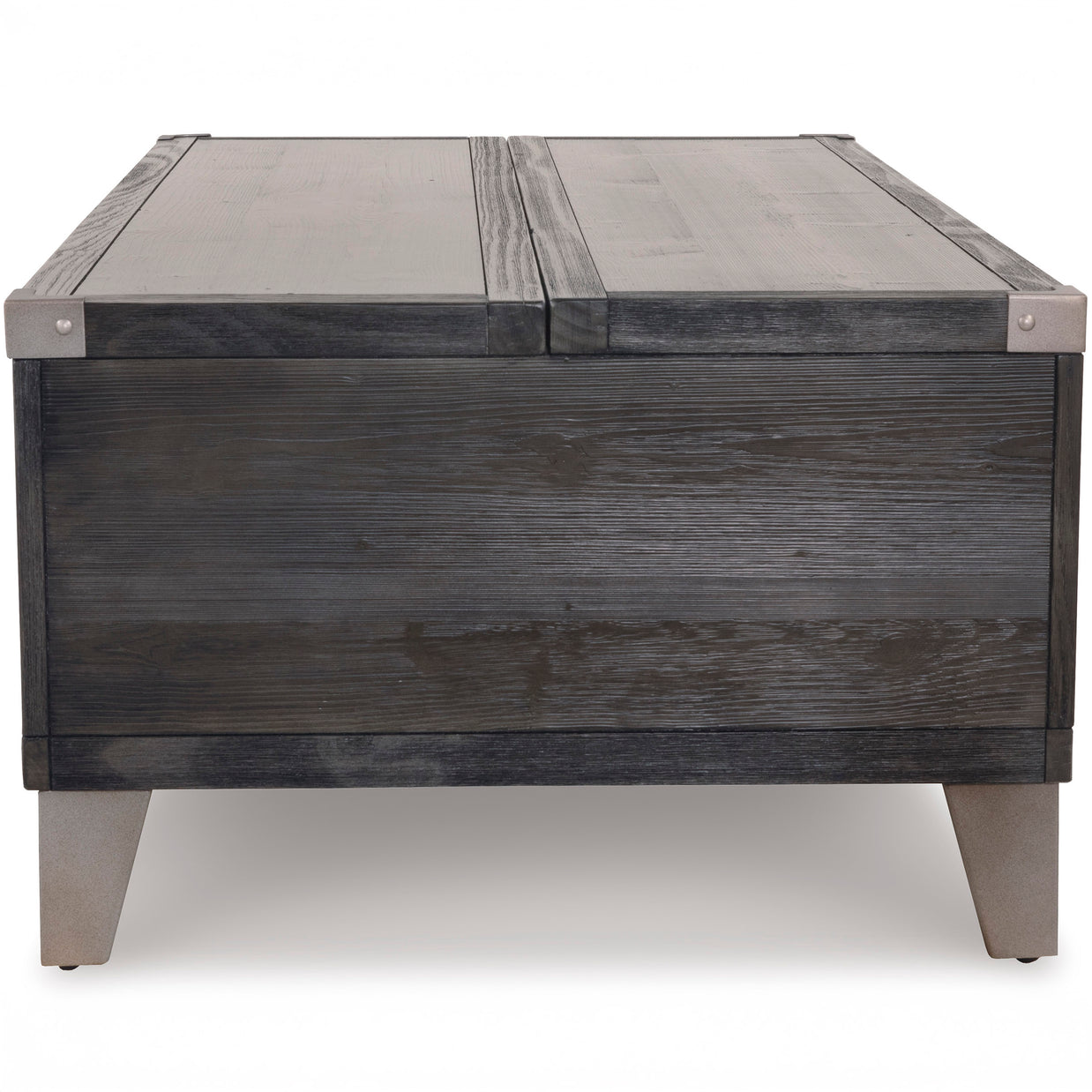 Contemporary Dark Gray Lift-Top Coffee Table