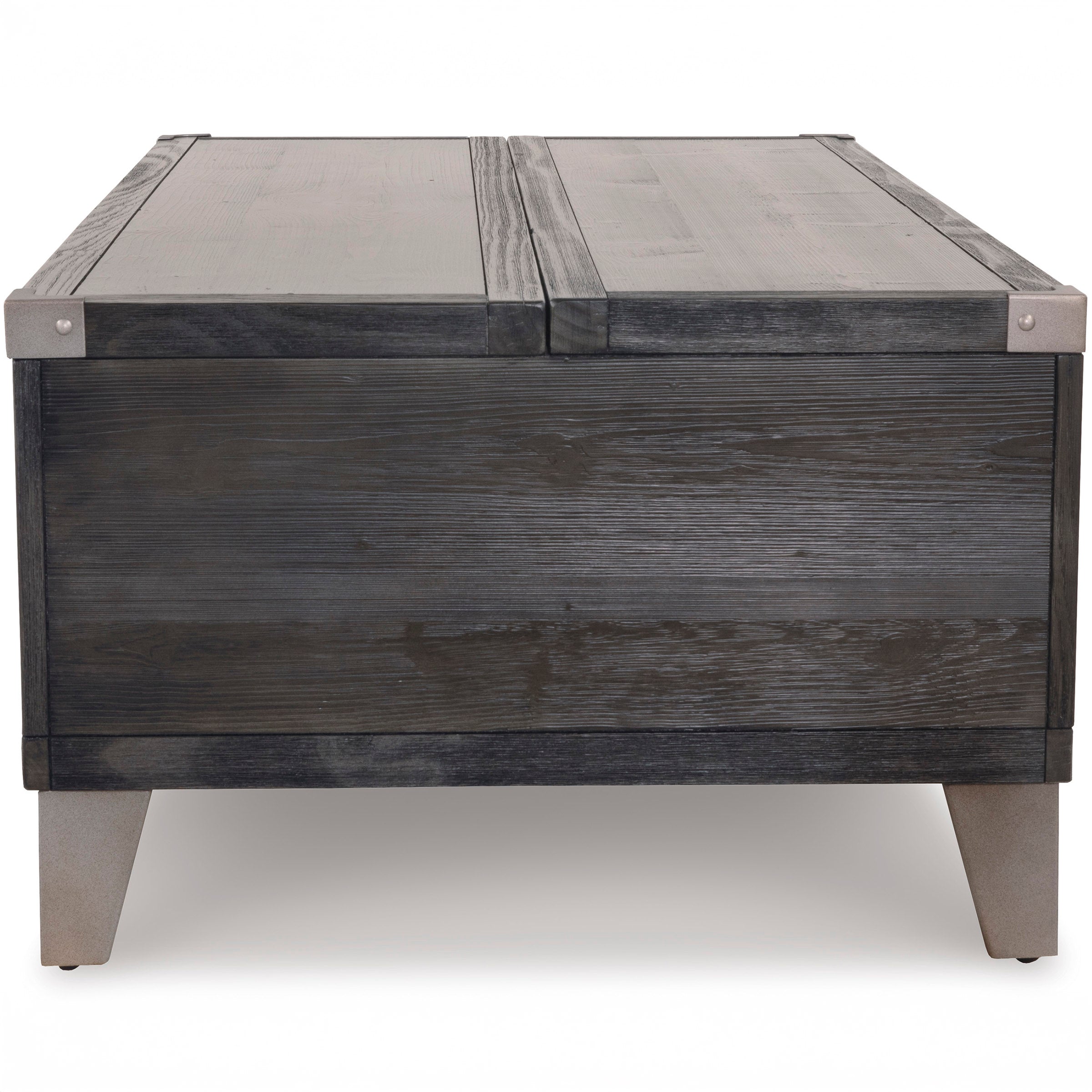 Contemporary Dark Gray Lift-Top Coffee Table