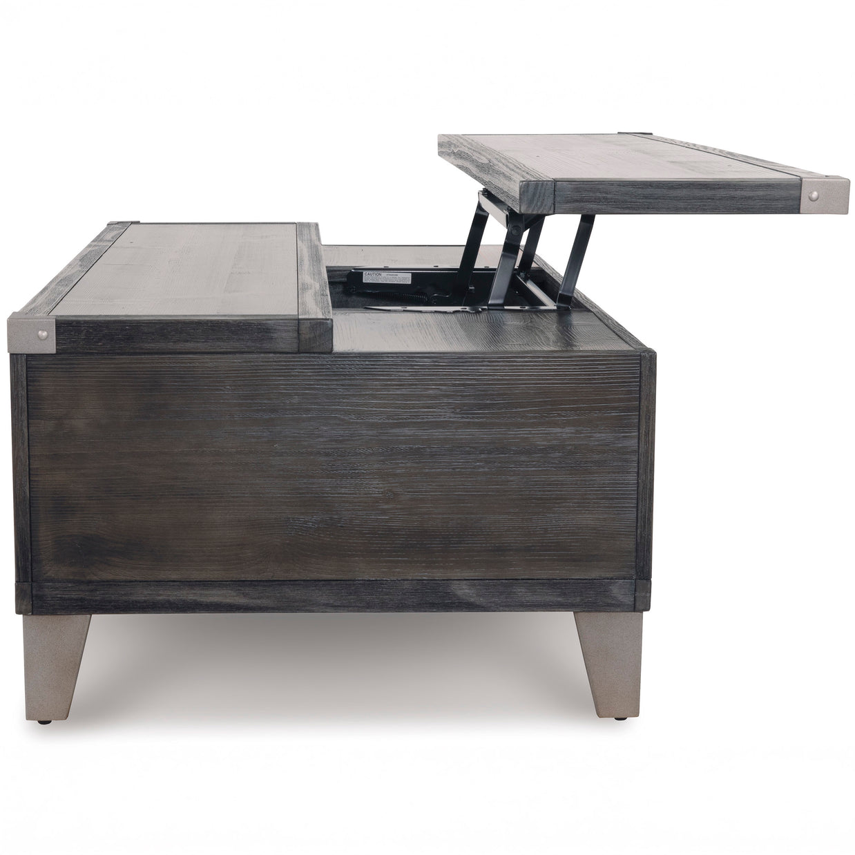 Contemporary Dark Gray Lift-Top Coffee Table