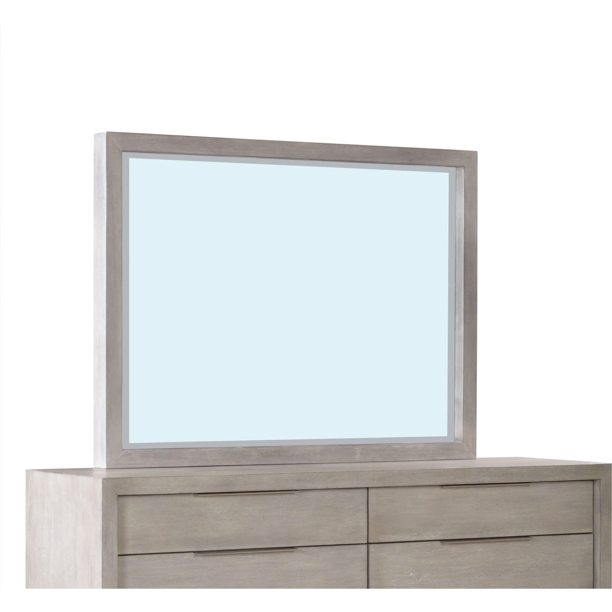 Mineral Gray Finish Dresser Mirror