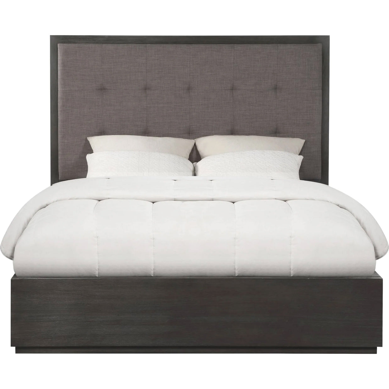 Basalt Gray Tufted Bedframe w/ Storage Option