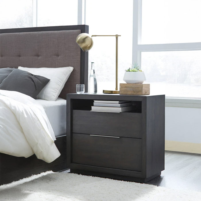 Basalt Gray Tufted Storage 5 PC Bedroom Set