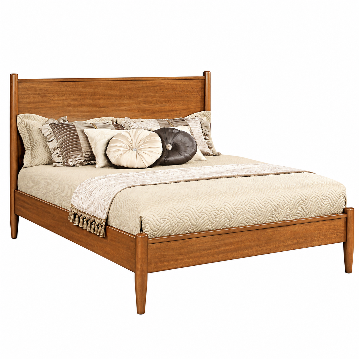Mid-Century Inspired Platform Bed