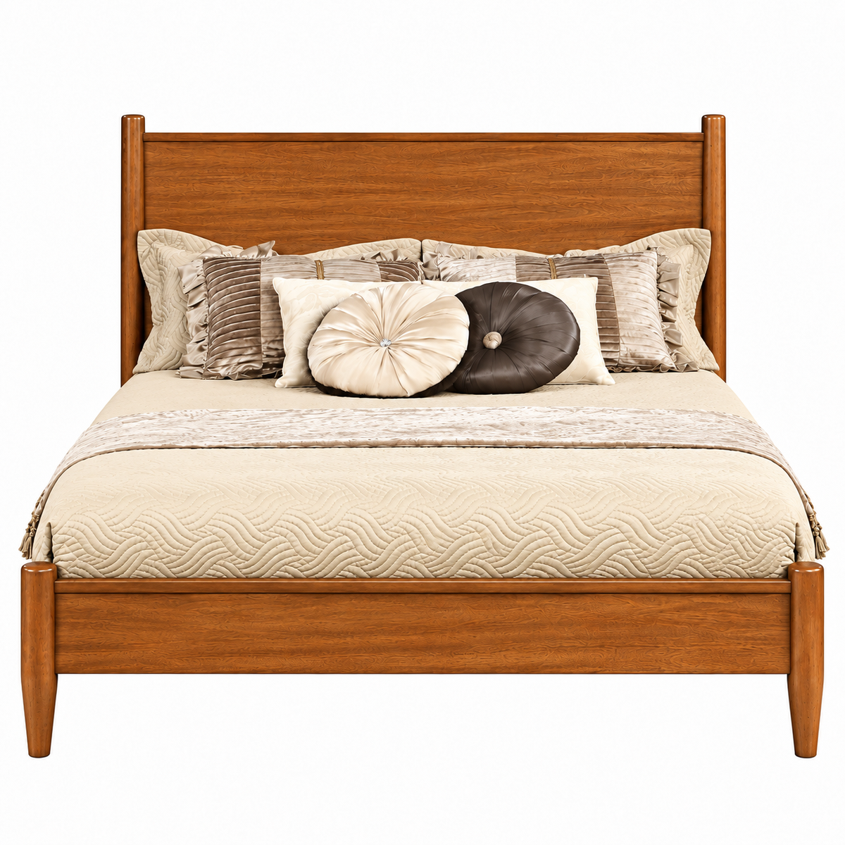 Mid-Century Inspired Platform Bed