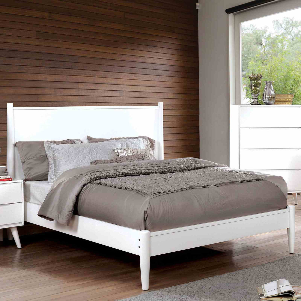 Mid-Century Inspired Platform Bed