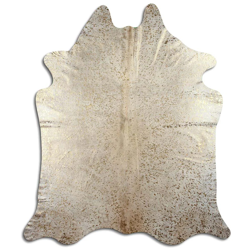 Metallic Speckled Genuine Cowhide Rug