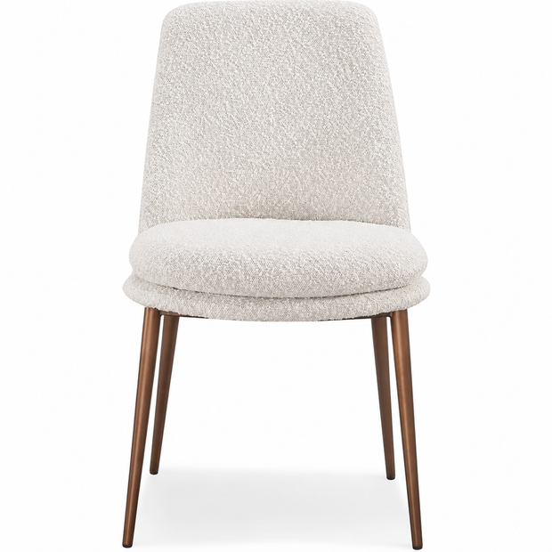Ricotta & Bronze Metal Dining Chair
