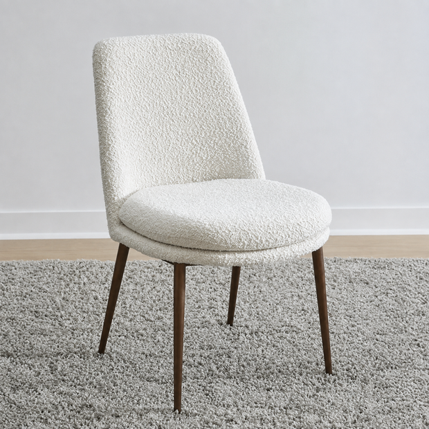 Ricotta & Bronze Metal Dining Chair