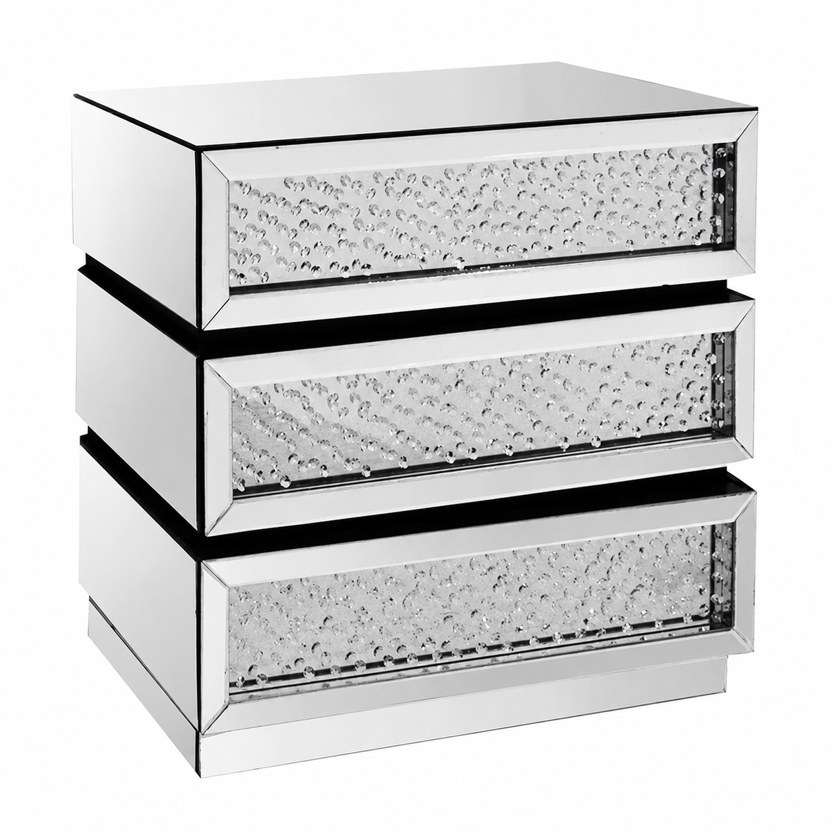 Glam Mirrored Accent Cabinet