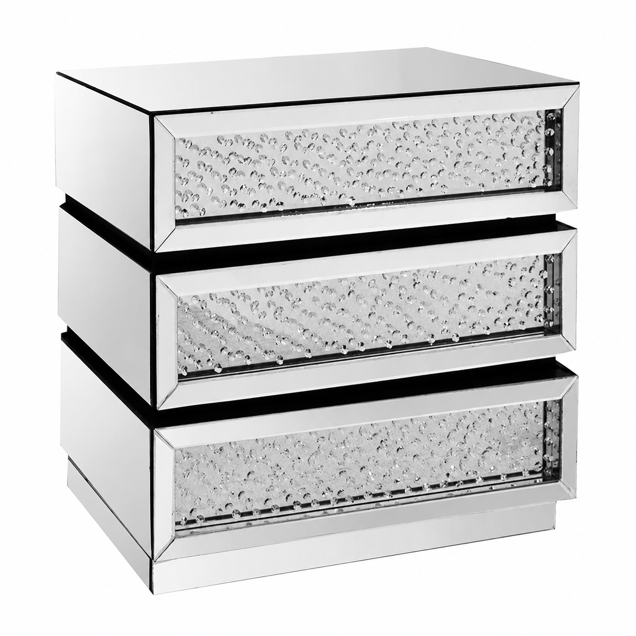 Glam Mirrored Accent Cabinet