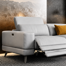 Genuine Leather Power Reclining Sectional