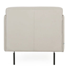 Top Grain Italian Leather Light Gray Chair