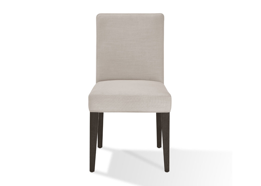 Oak Veneer Ash End Grain & Glass Top 6 PC Dining Set