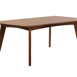 Contemporary Dark Walnut Dining Table