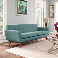 Mid-Century Modern Tufted Sofa