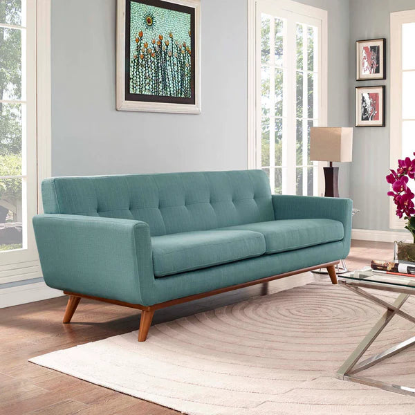 Mid-Century Modern Tufted Sofa