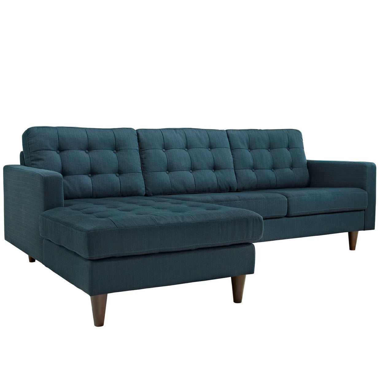Mid-Century Inspired Tufted Sectional