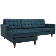Mid-Century Inspired Tufted Sectional