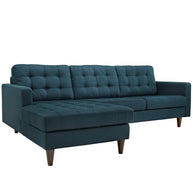 Mid-Century Inspired Tufted Sectional