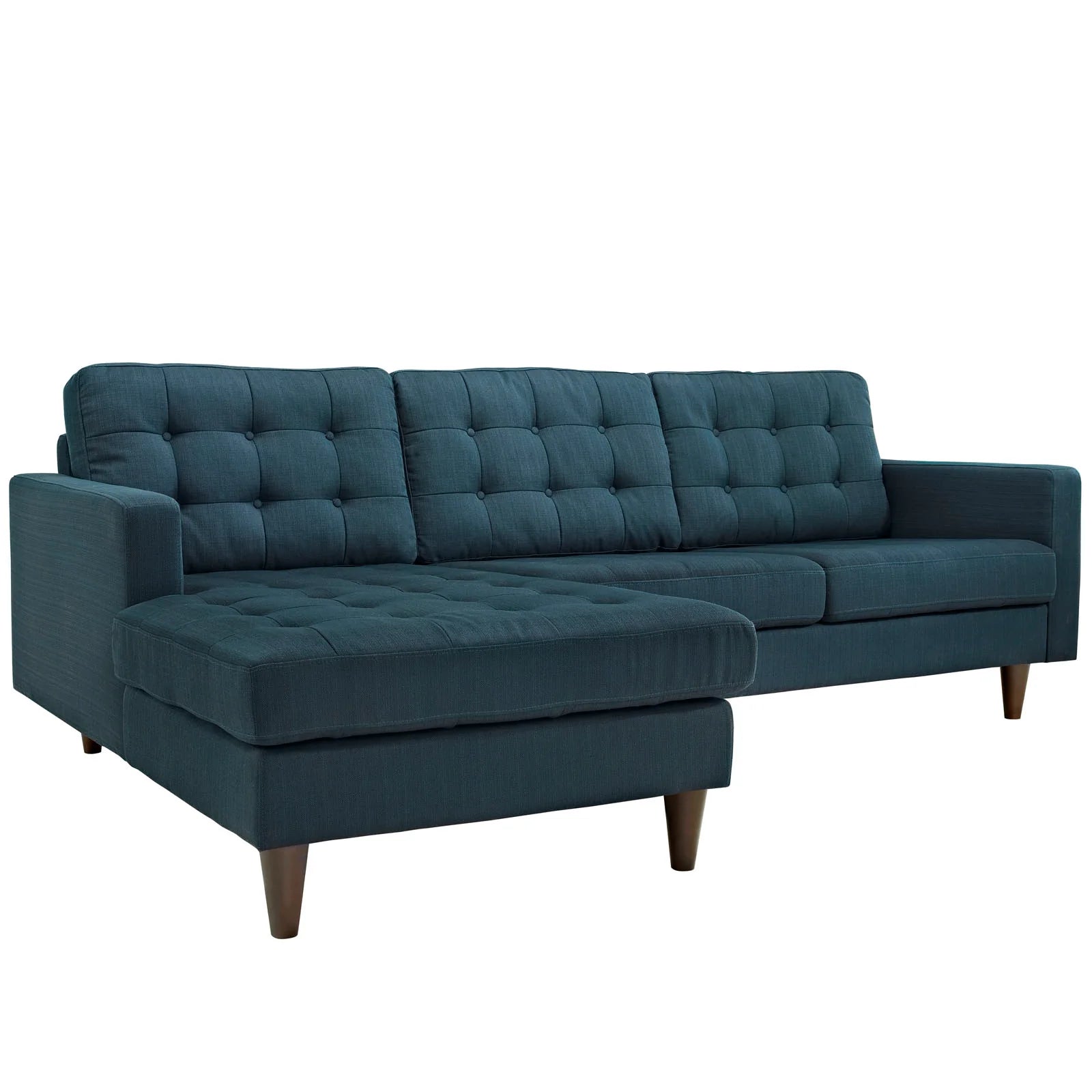 Mid-Century Inspired Tufted Sectional