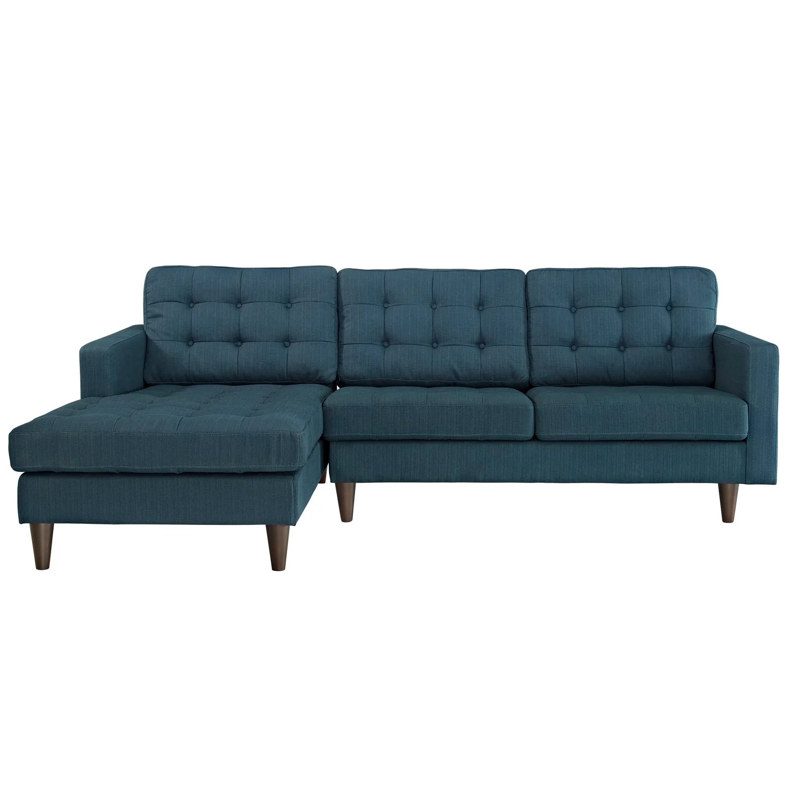 Mid-Century Inspired Tufted Sectional