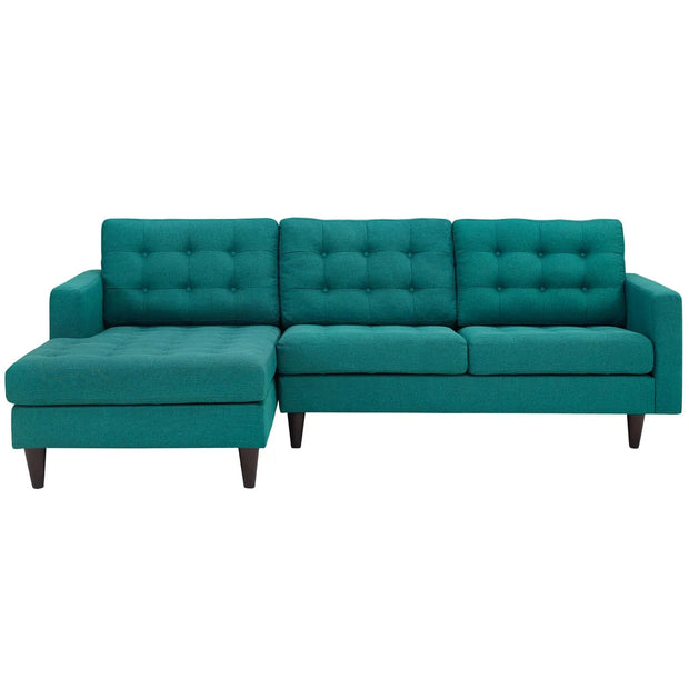 Mid-Century Inspired Tufted Sectional