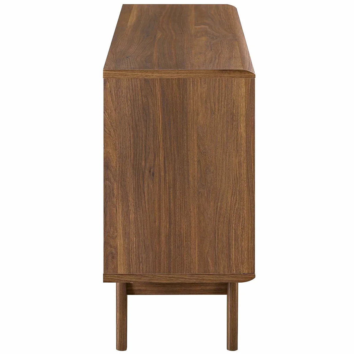 Mid-Century Modern Slatted Accent Cabinet