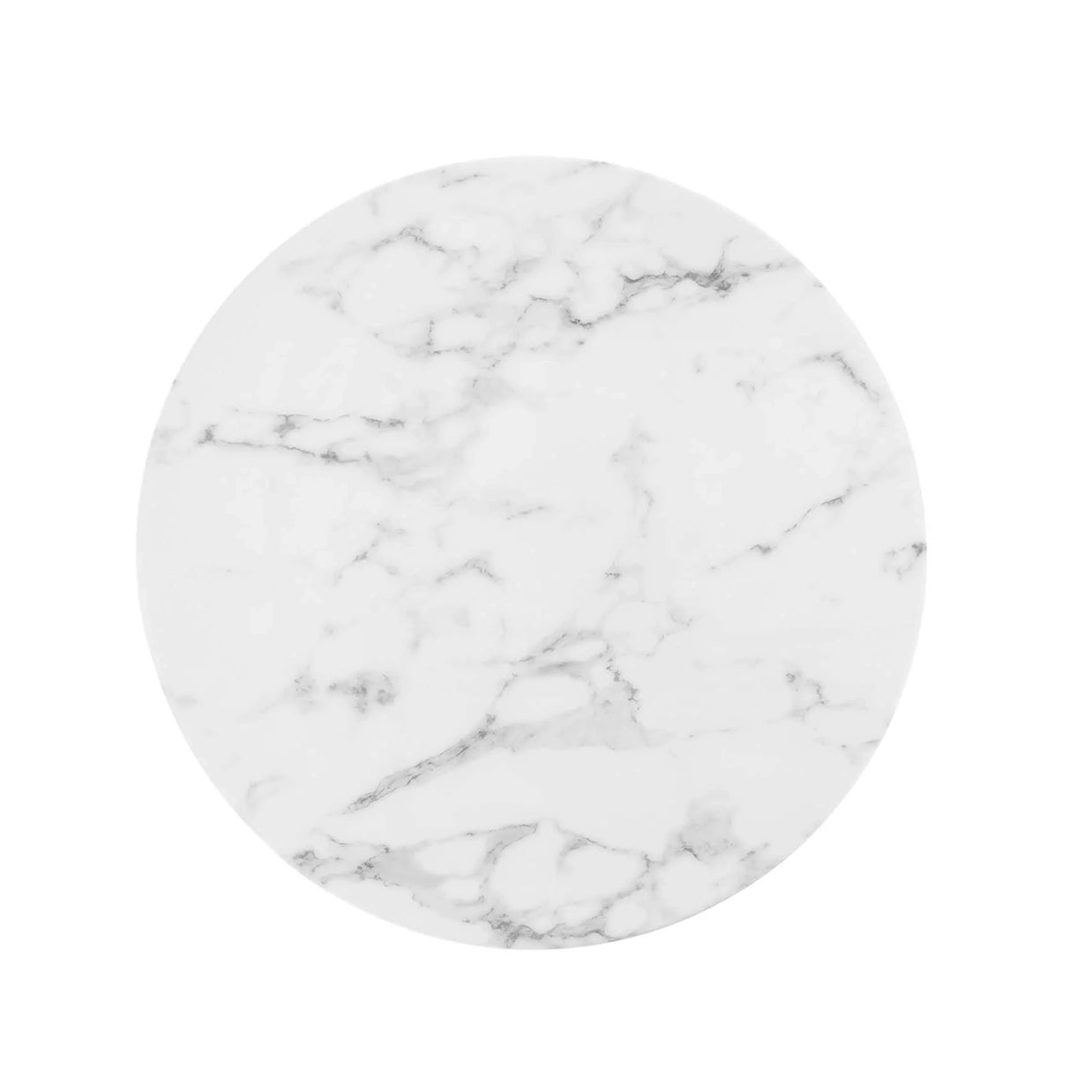 Round Faux Marble Bar Table