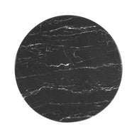 Round Faux Marble Bar Table
