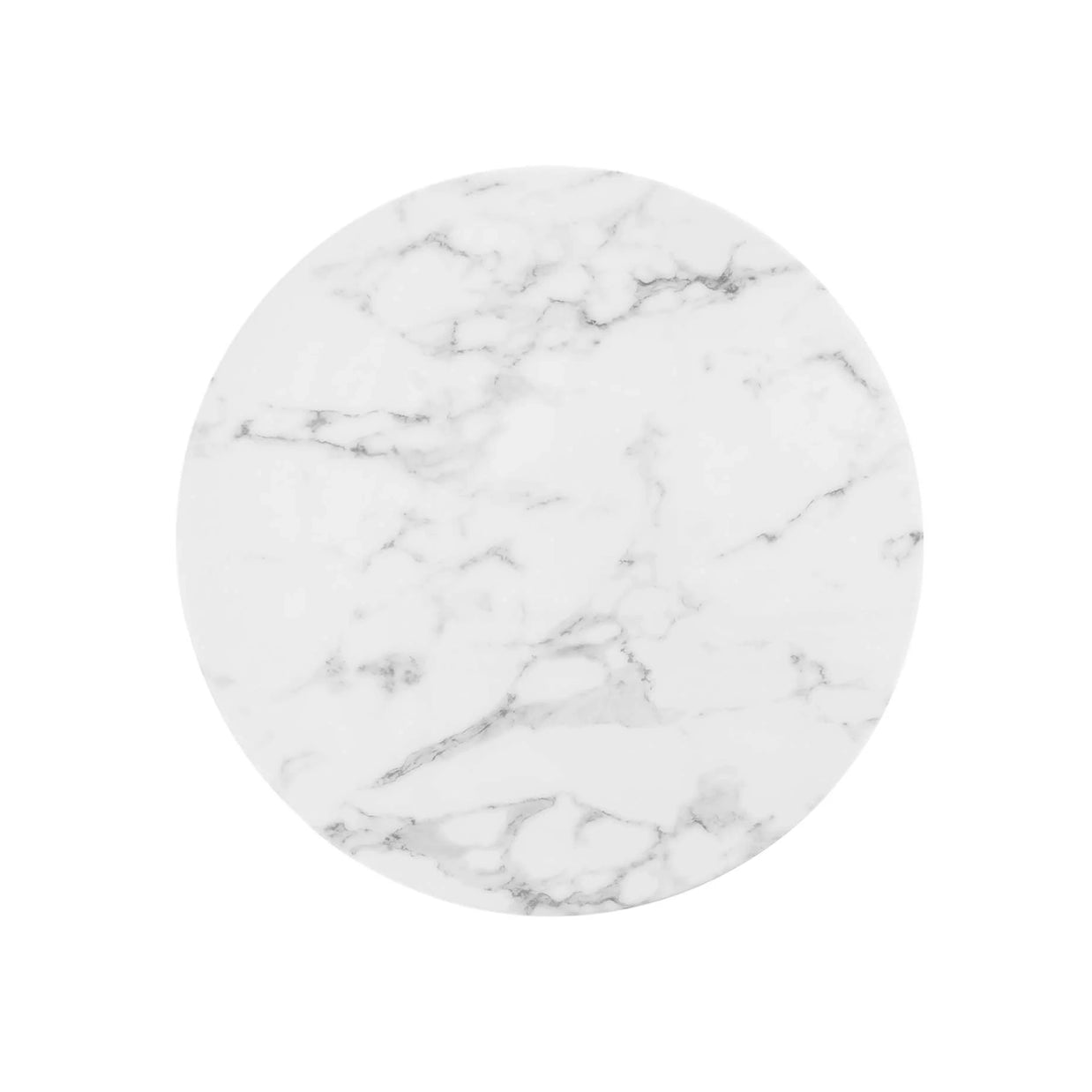 Round Faux Marble Bar Table