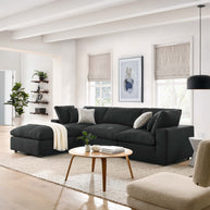 Overstuffed 4 Piece  Modular Sectional