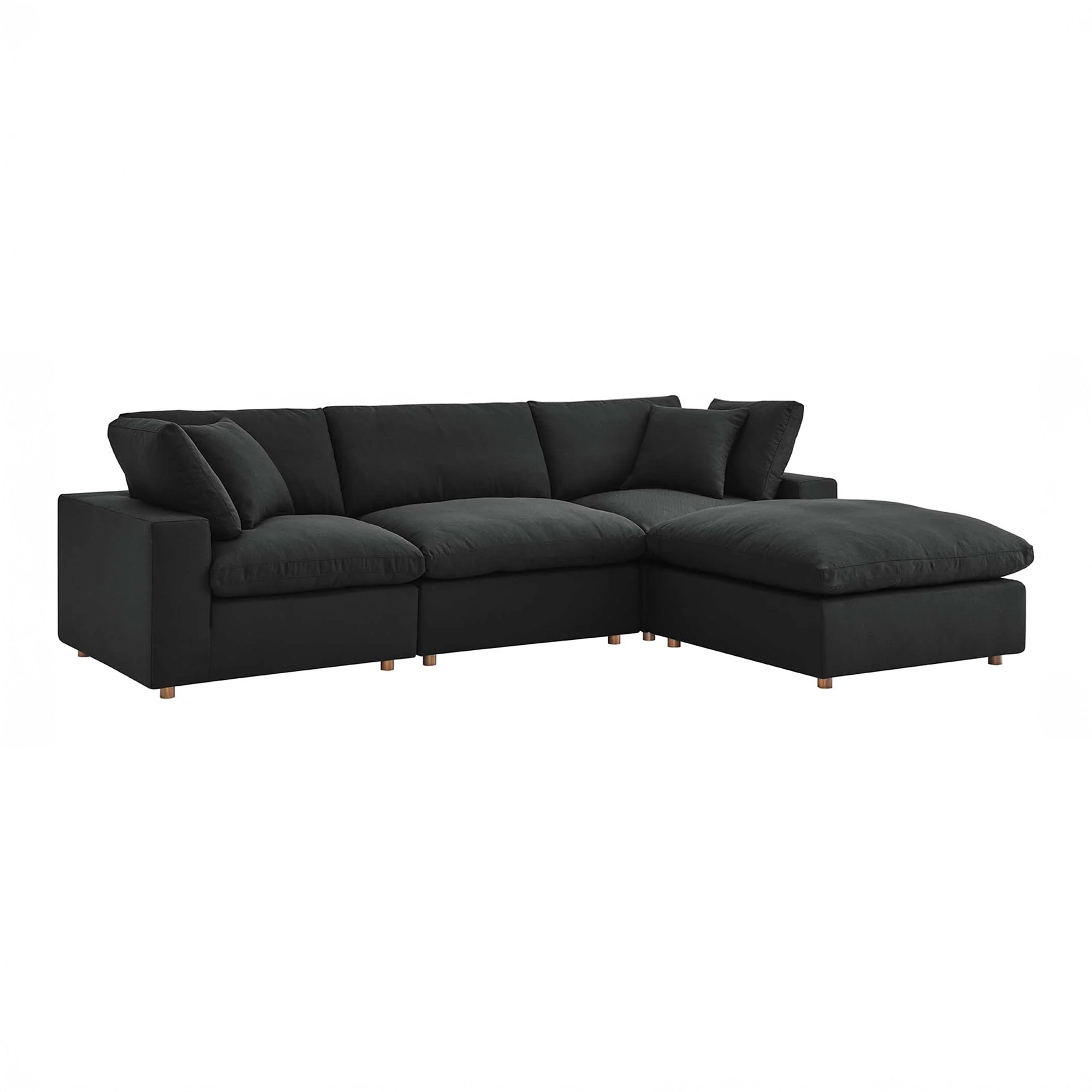 Overstuffed 4 Piece  Modular Sectional