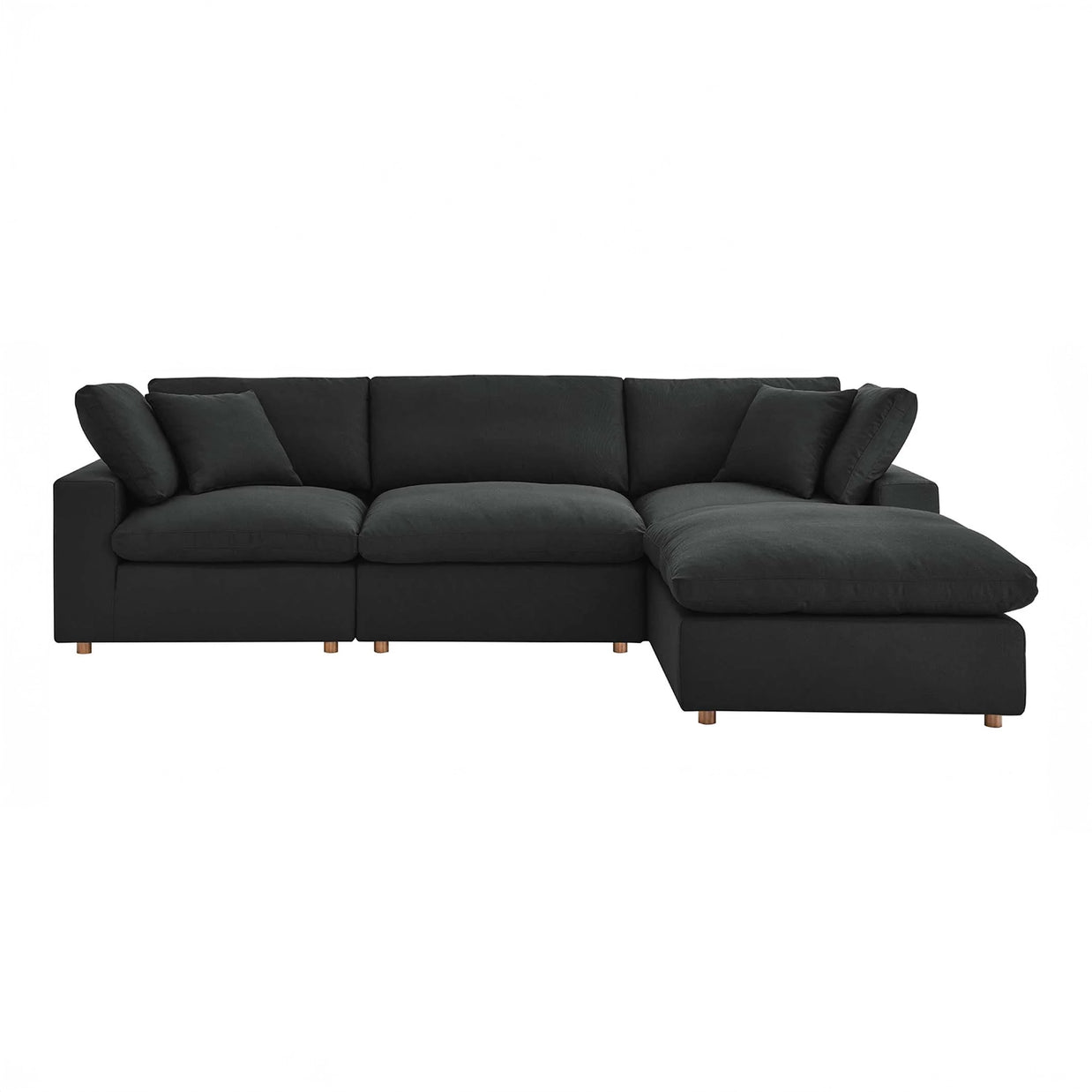 Overstuffed 4 Piece  Modular Sectional