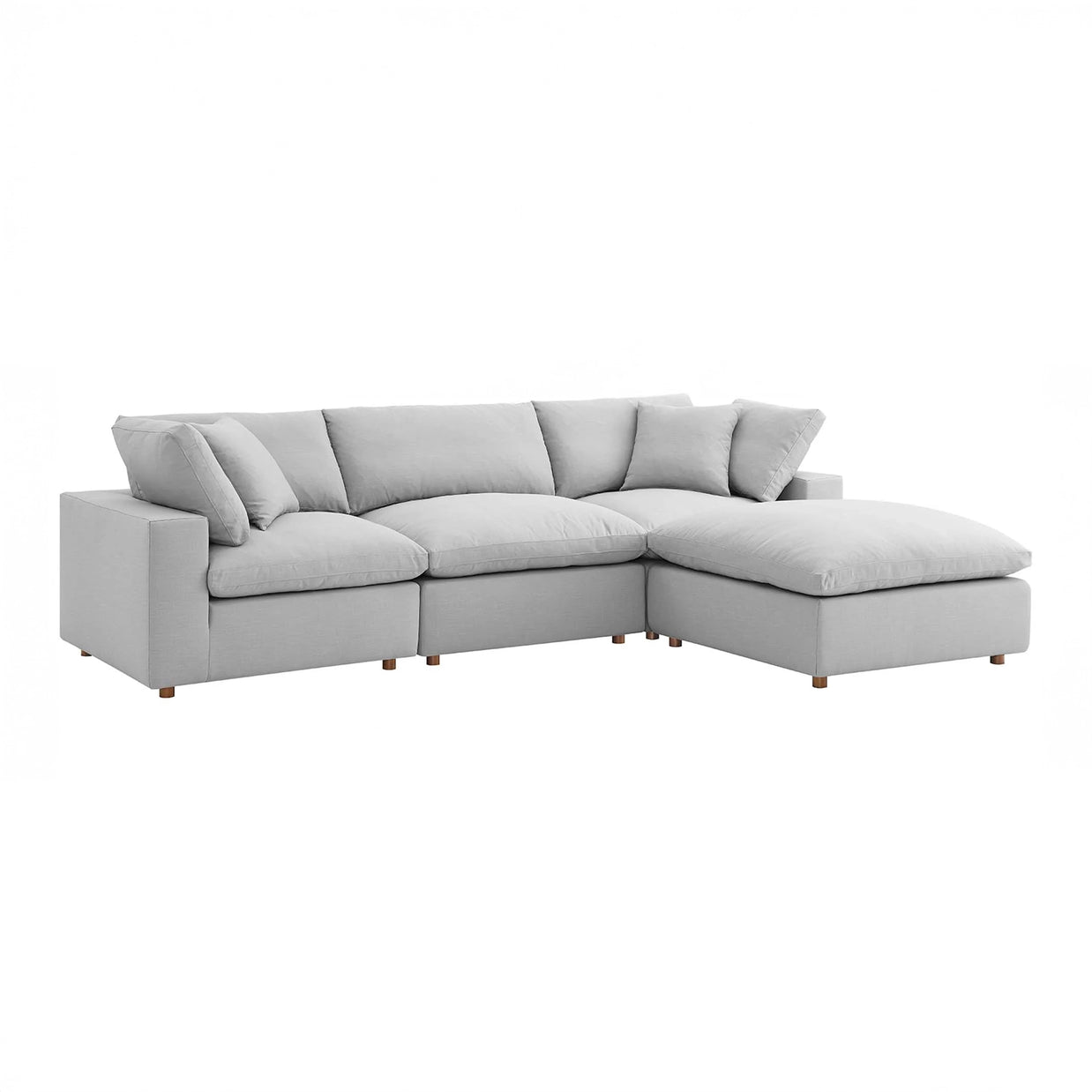 Overstuffed 4 Piece  Modular Sectional