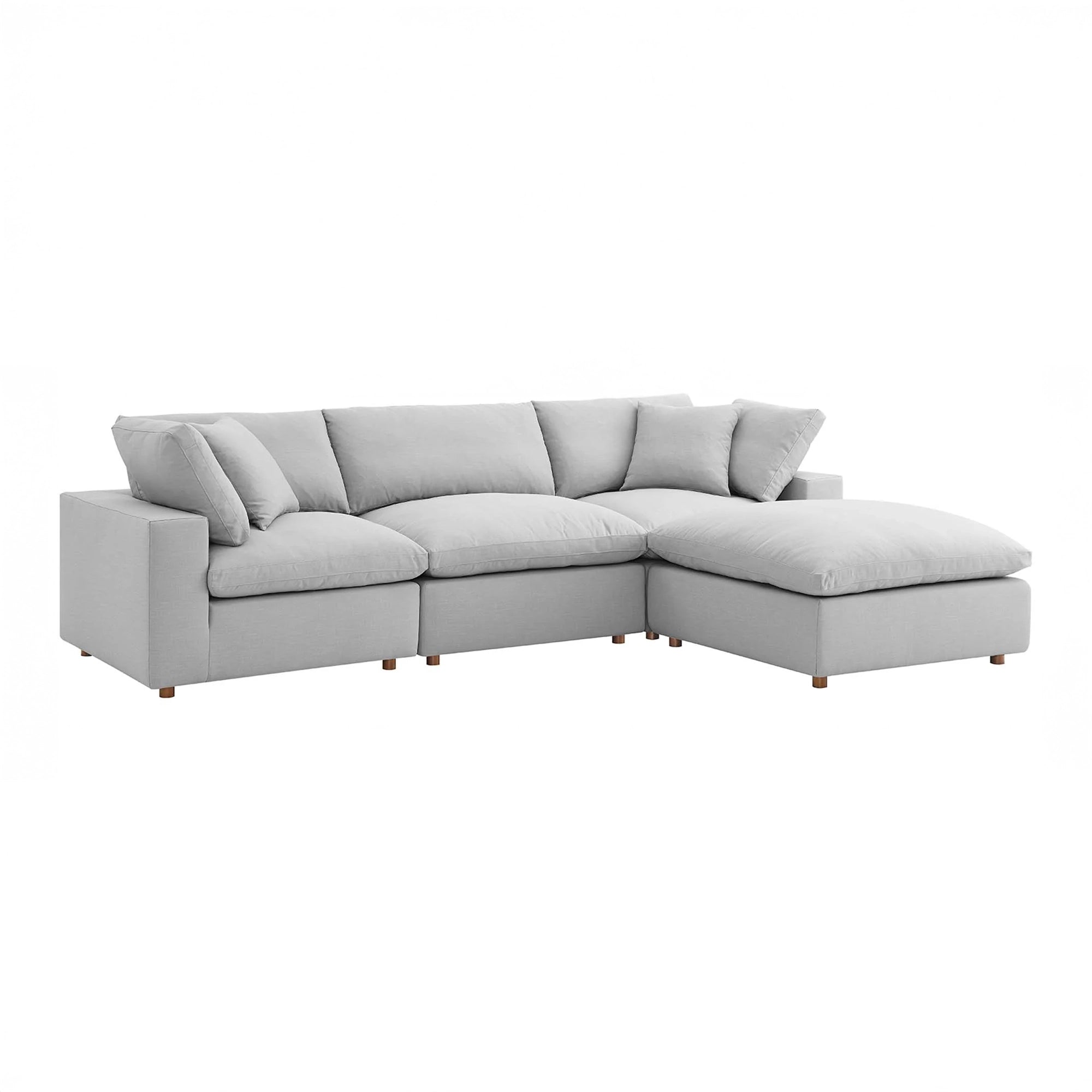 Overstuffed 4 Piece  Modular Sectional