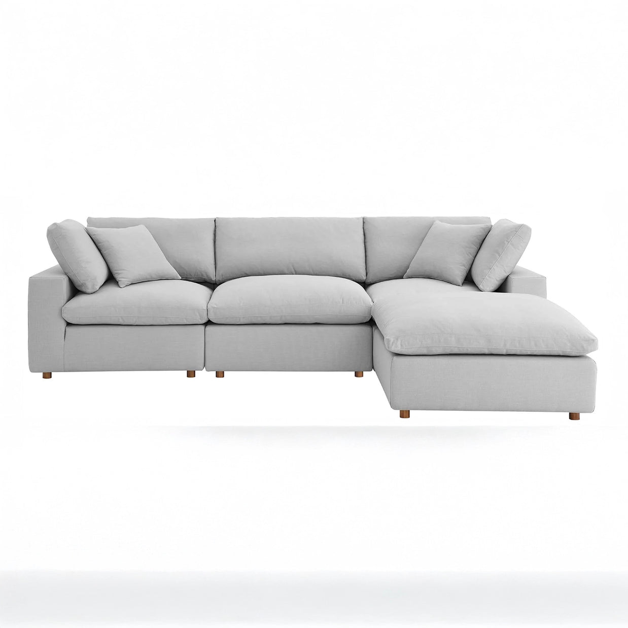 Overstuffed 4 Piece  Modular Sectional