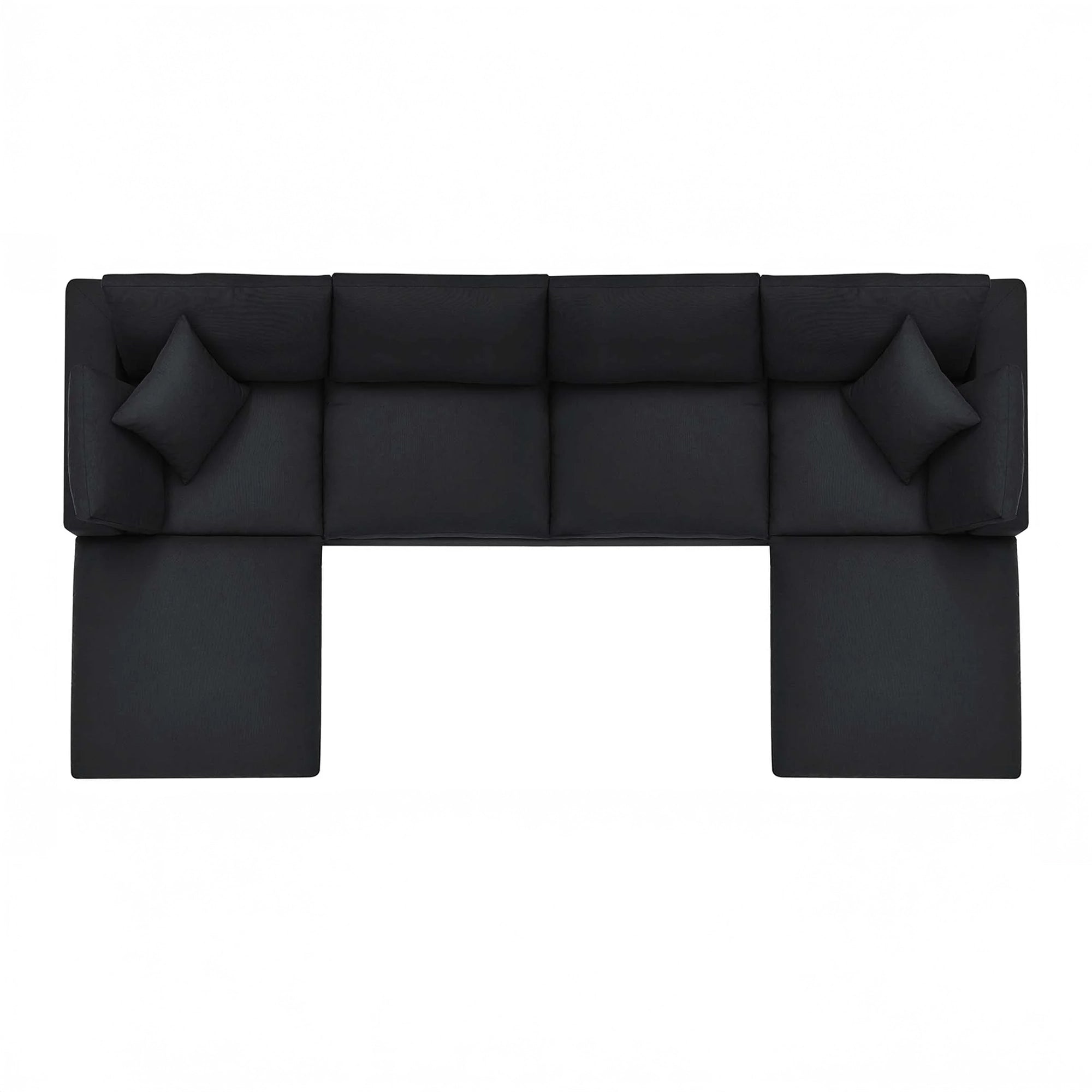 Overstuffed 6 PC Modular Sectional