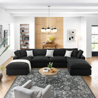 Overstuffed 6 PC Modular Sectional