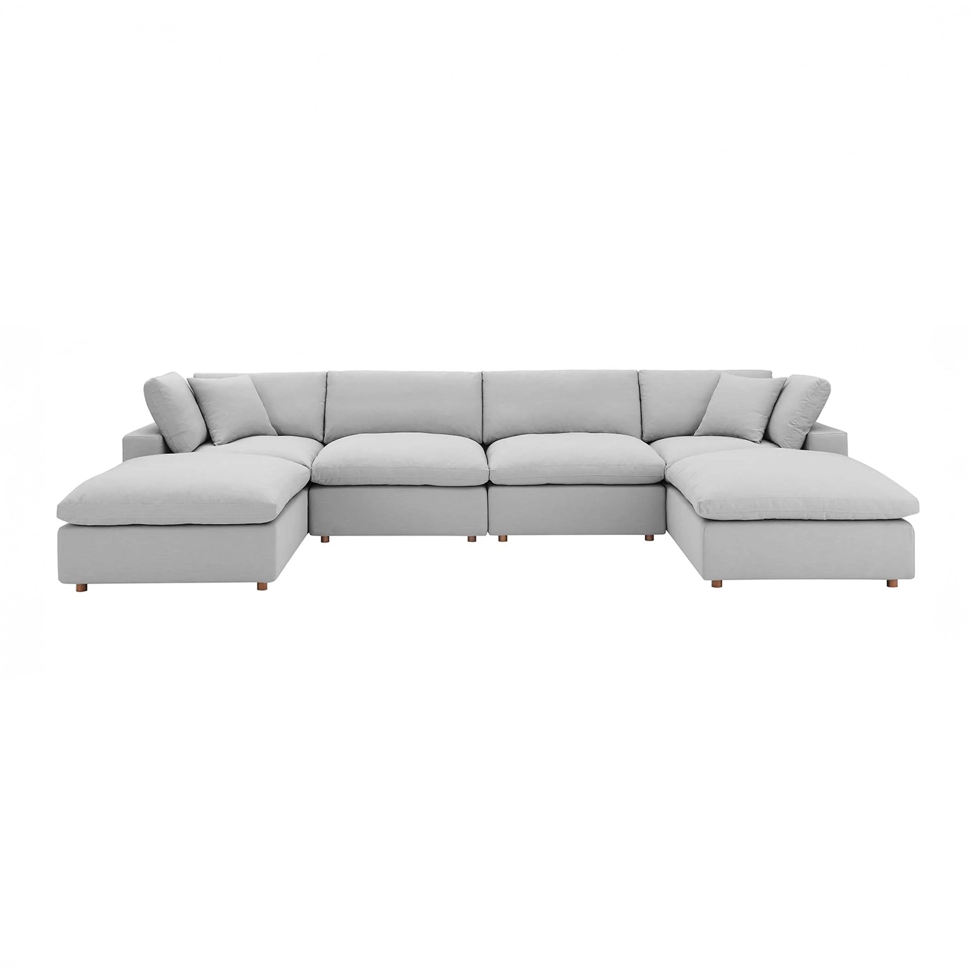 Overstuffed 6 PC Modular Sectional