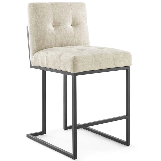 Fabric & Stainless Steel Counter Stool