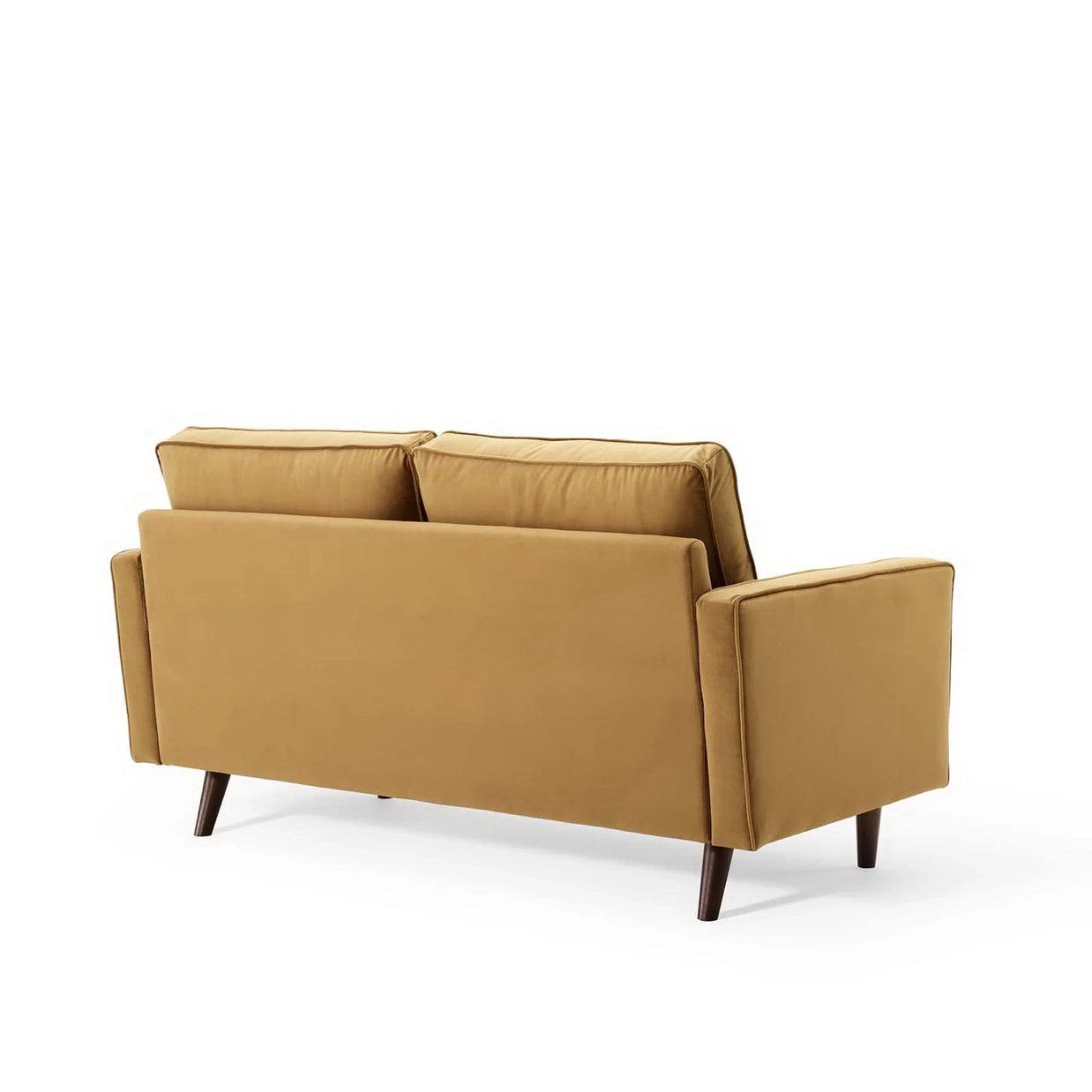 Velvet Cognac Loveseat