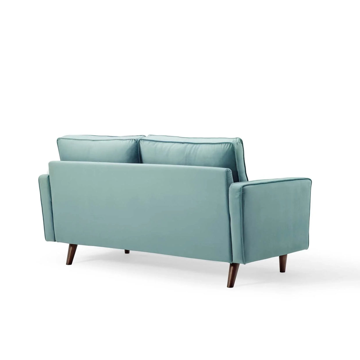 Velvet Cognac Loveseat