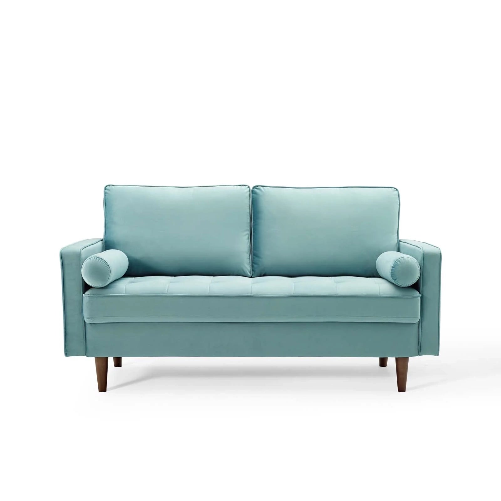 Velvet Cognac Loveseat