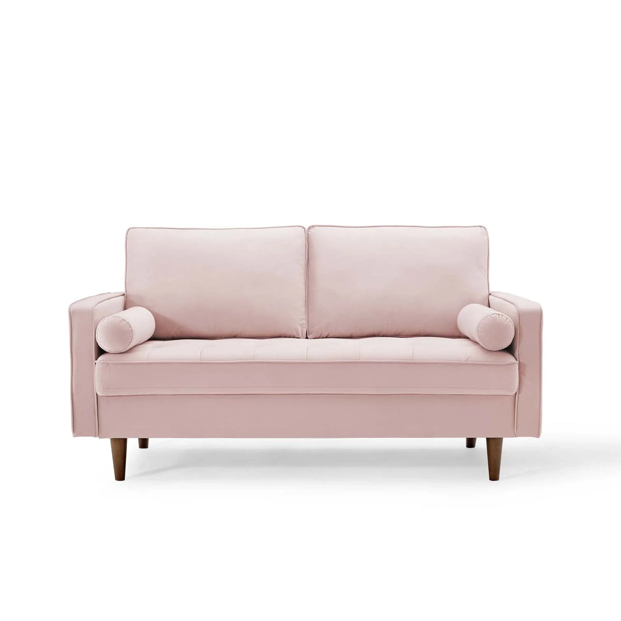Velvet Cognac Loveseat