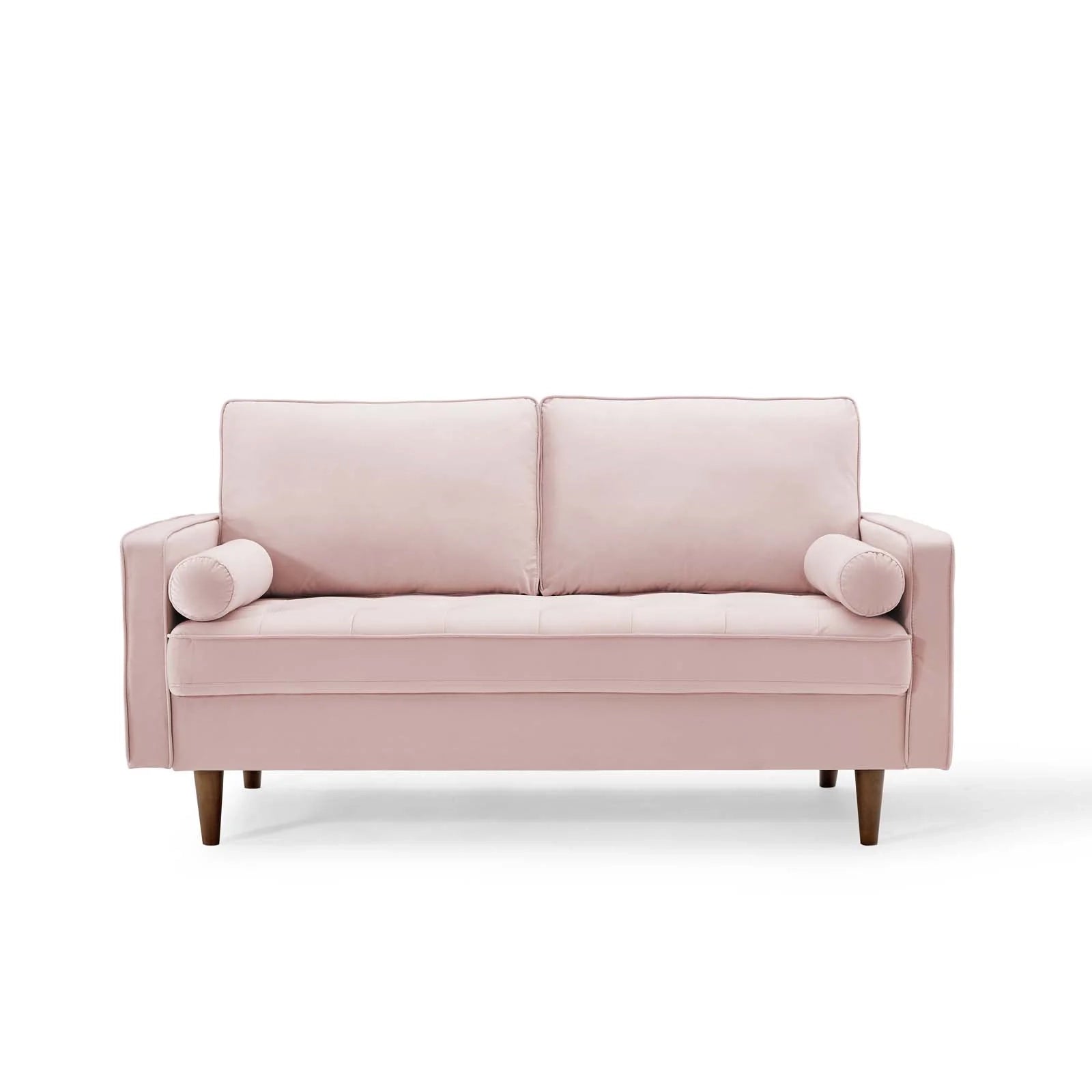 Velvet Cognac Loveseat
