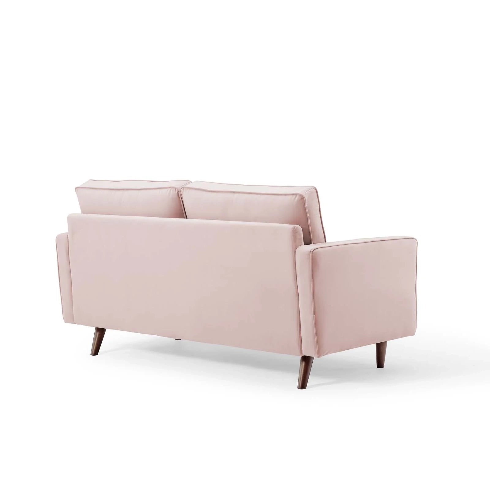 Velvet Cognac Loveseat