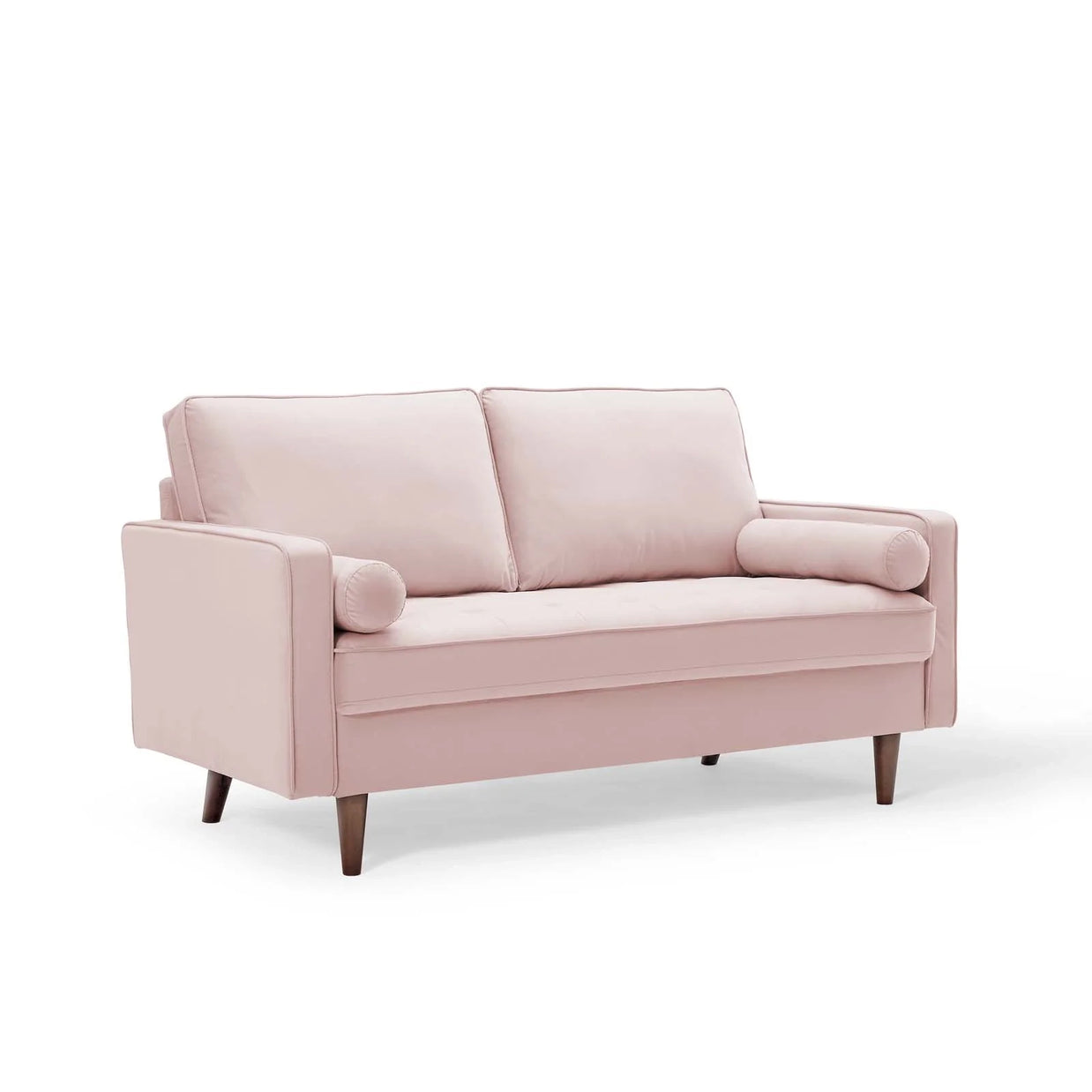 Velvet Cognac Loveseat